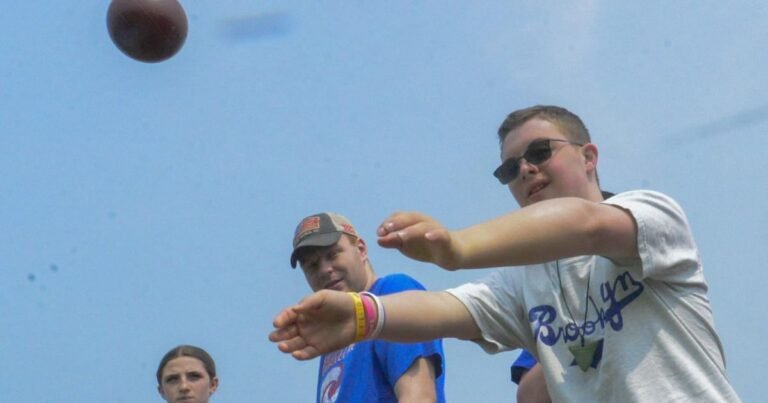 A friendly game of bocce
