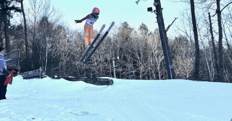 Five local ski jumpers compete in Andover event