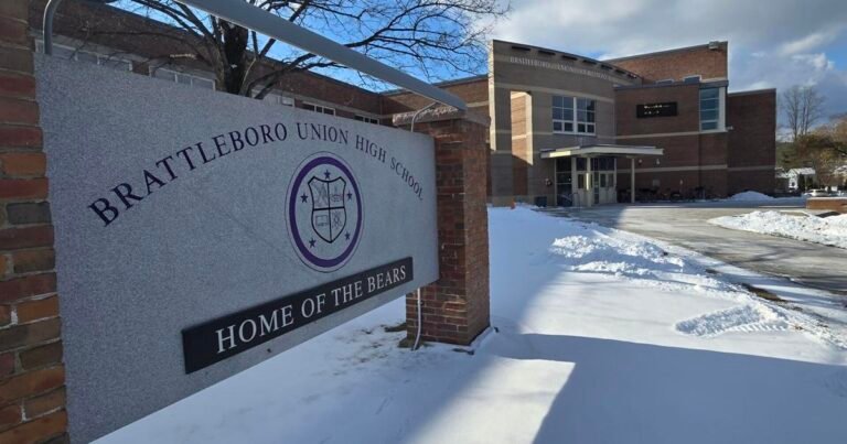 Brattleboro Union High School puts cell phones away during class