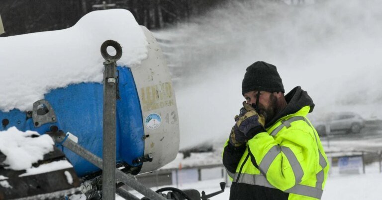 Cold temperatures lead to snow making in Brattleboro