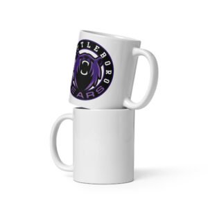 White glossy mug