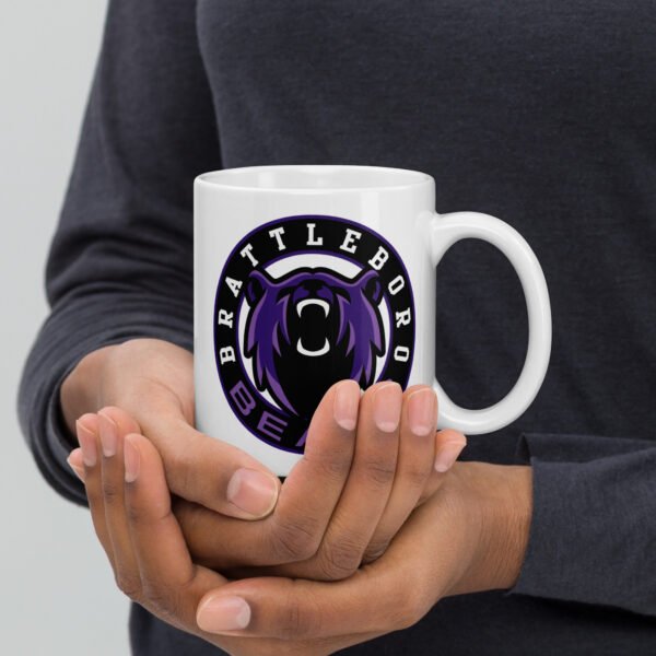 White glossy mug